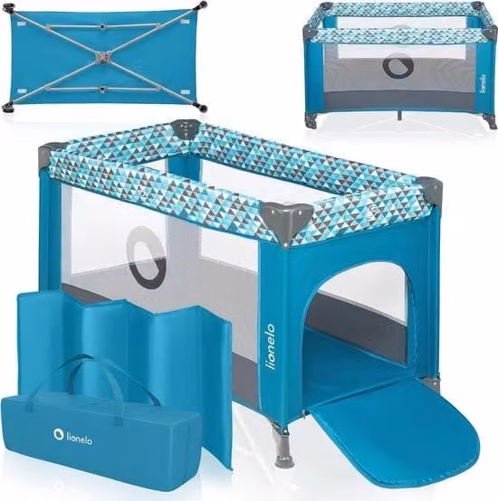 Letto Portatile e Box per Bambini fino a 3 Anni - Progettazione Sicura, Leggera e Respirante
