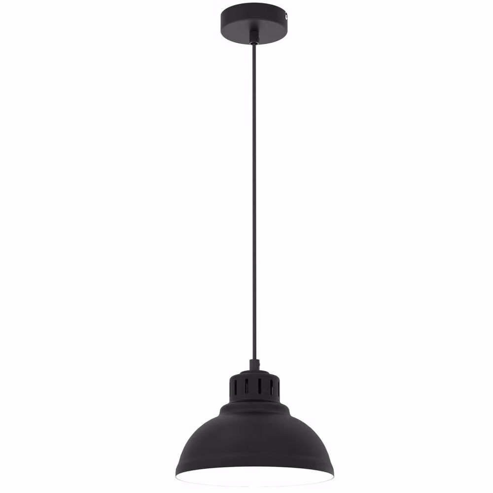 Lampada lampadario industriale Sven nero