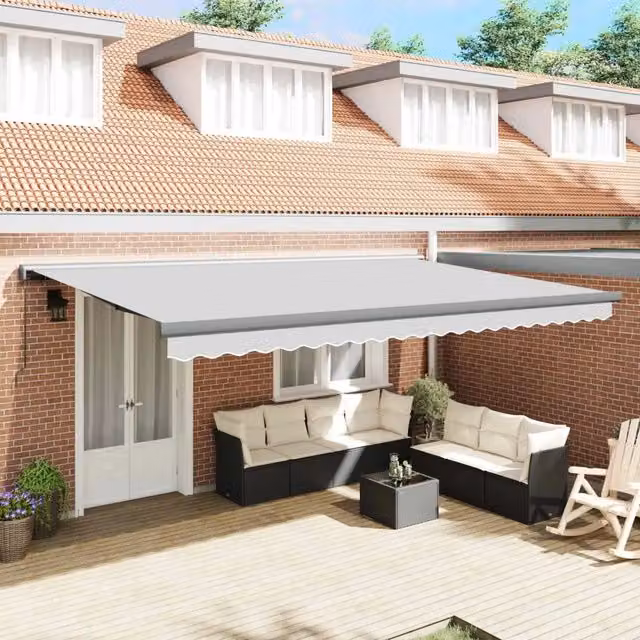 Telaio di tenda manuale 4,5 x 3 m Antracite 145708
