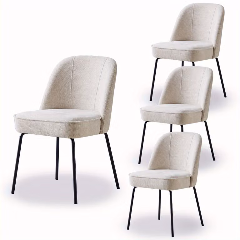 Set di sedie da pranzo - Sedia - Sedia da tavolo - Sedia a conchiglia - Sedia per riunioni - Set da 4