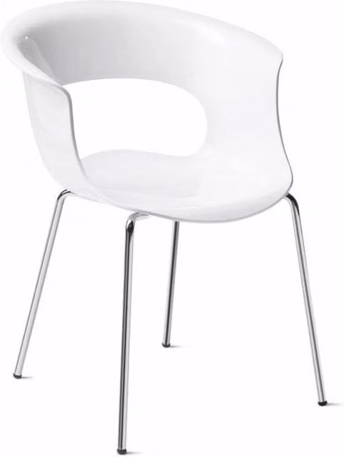 POLTRONA MISS B SET DA 4 ANTISHOCK POLICARBONATO MADE IN ITALY SCAB DESIGN - Bianco 310