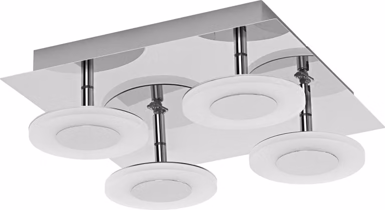 LEDVANCE Lampada da bagno Smart LED cromo, 26W, 2800LM, 3000-6500K, 30cm, IP44, applique Orbis Wave, lampada da bagno con tecnologia wifi, dimmerabile, controllabile tramite app e assistente vocale