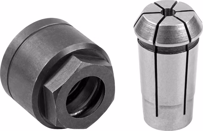 Set di pinze a morsetto mafell OZ 8 da 3,175 mm (1/8"), composto da pinza a morsetto e dado a flangia - 93817