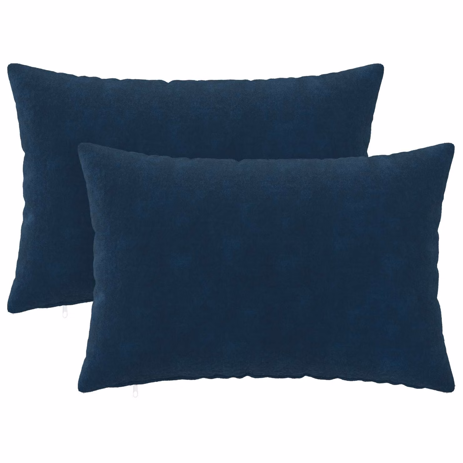 vidaXL Cuscino con cuscino HEERLEN 2 pz Blu Fleece in microfibra