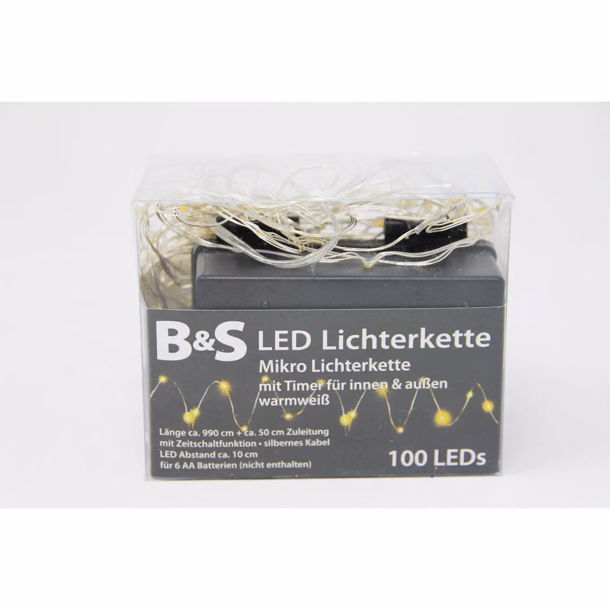 Microfavole a LED 100 LED con timer per uso interno ed esterno