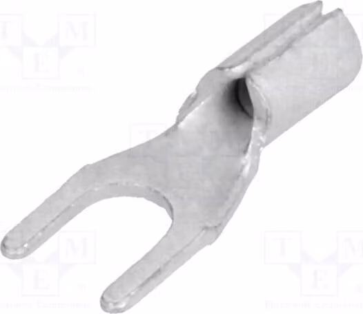 10 connettori a morsetto a forcella: connessione a crimpare M3,5, per cavi da 0,25÷1,5mm², unipolari, modello BM 01114, isolati
