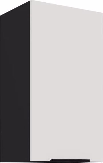 Mobile cucina superiore LUNARA - larghezza 40 cm, bianco / nero