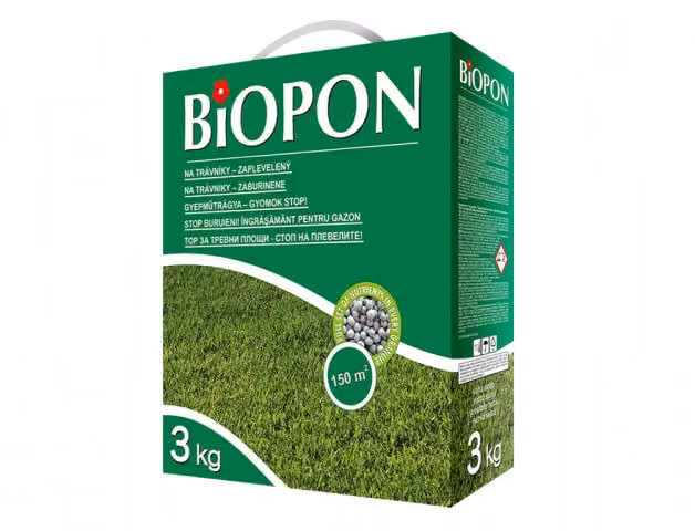 Nohel Fertilizzante da giardino BOPON per prato contro le erbacce 3 kg