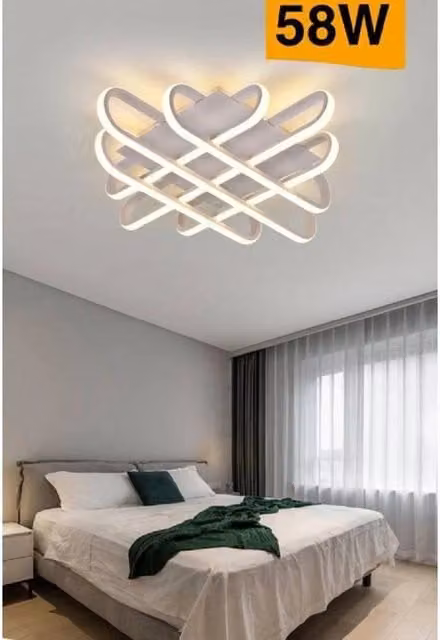 Plafoniera da soffitto LED Trade Shop C41-b moderna con luce bianco caldo da 58 W