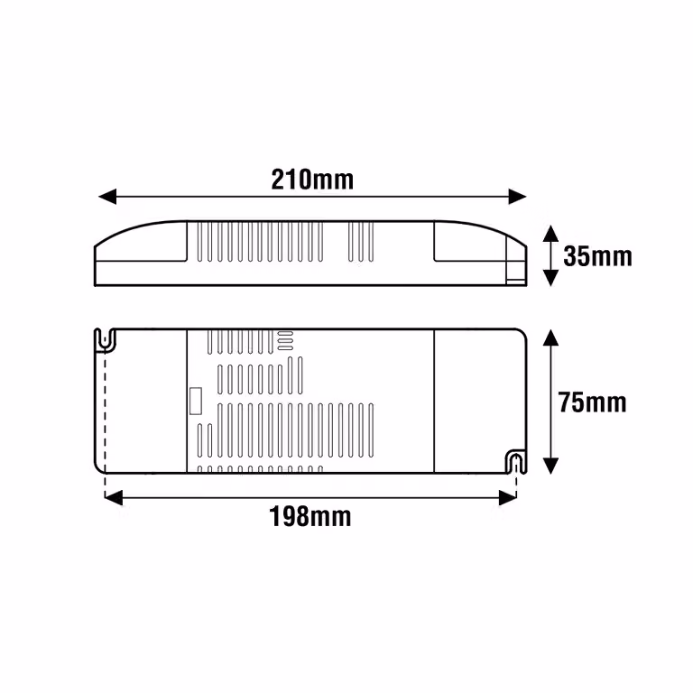 Alimentatore Dimmerabile 75W 24V LEF LIGHTING Per strisce LED