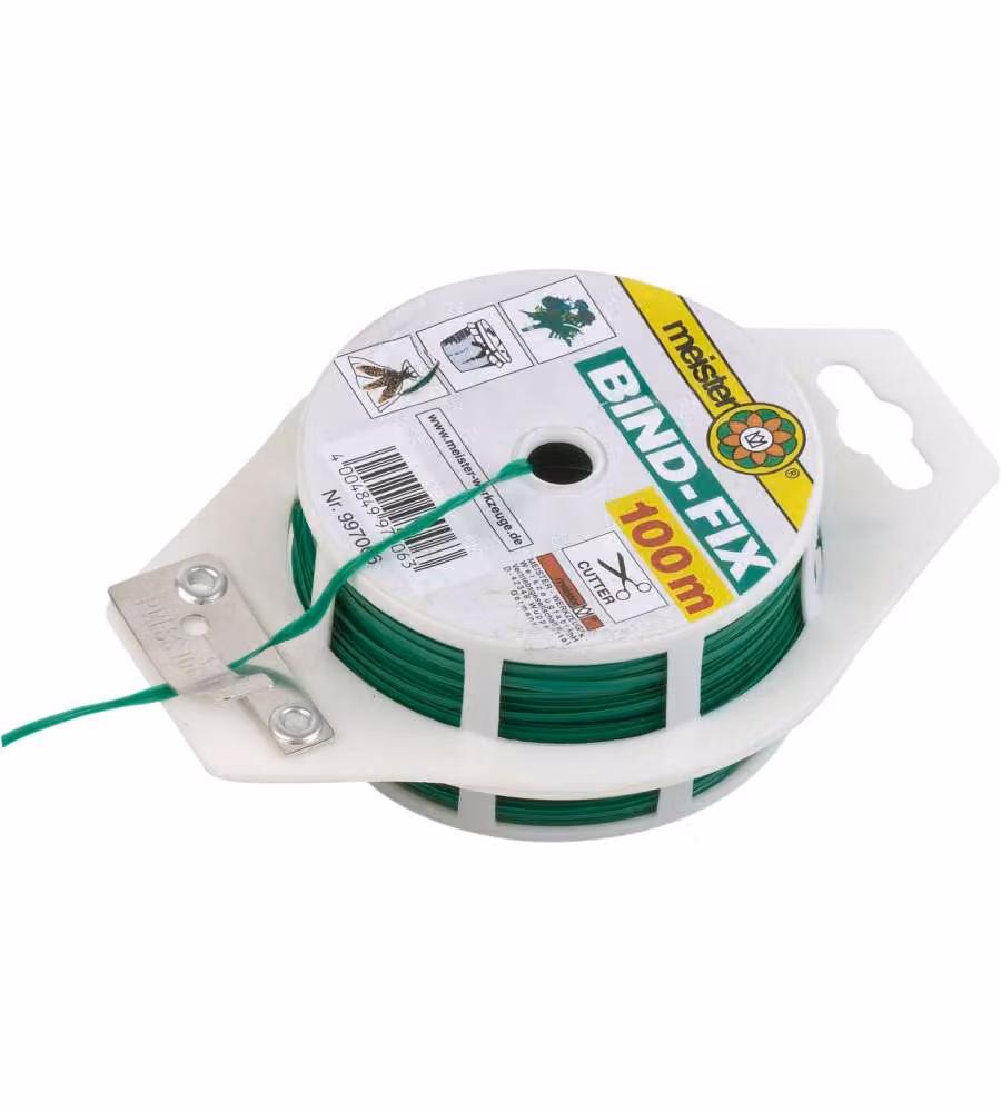 Filo per giardinaggio ferro plastific. verd 100mt