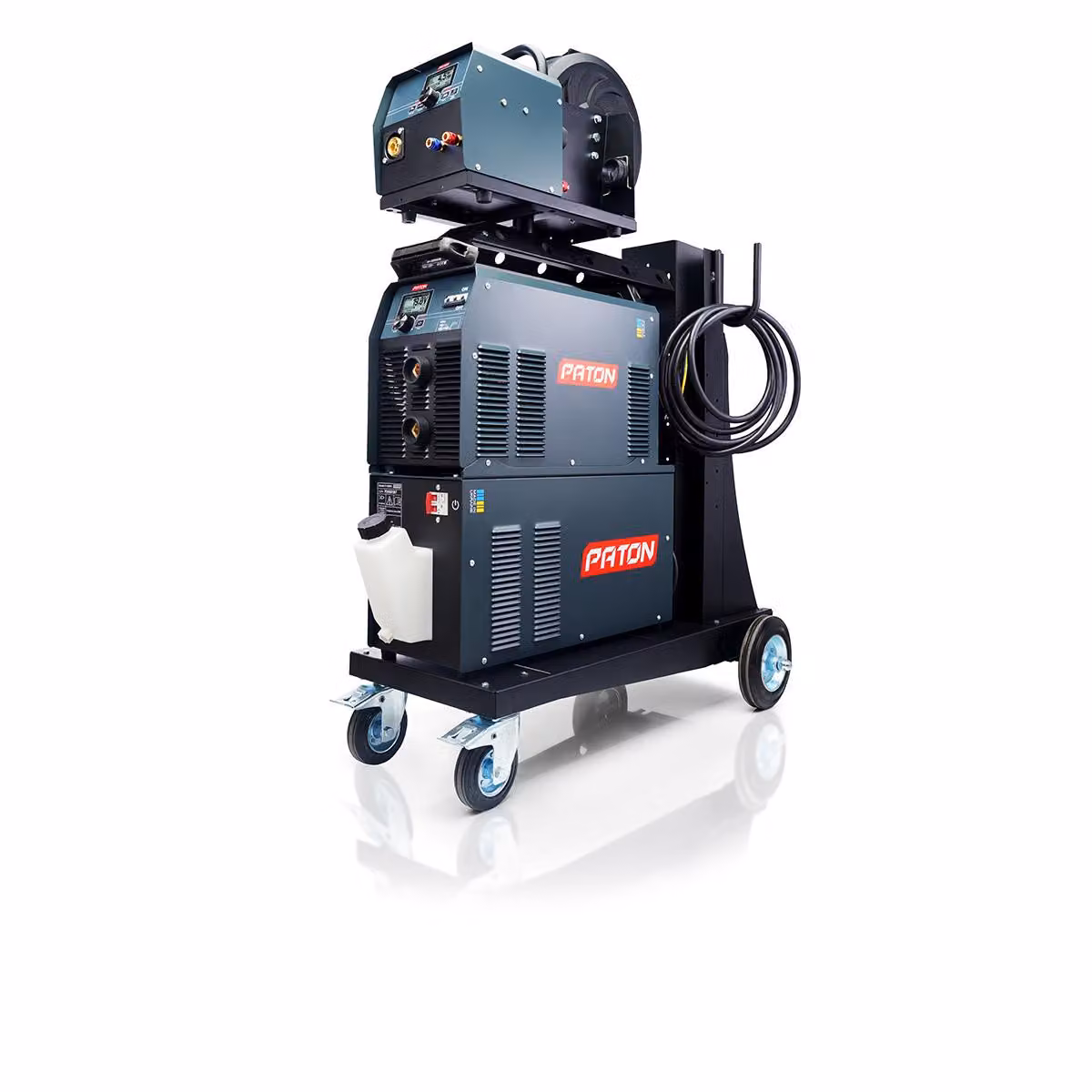 PATON ProMIG-500-15-4-400V WK Saldatrice MIG 3 in 1, 15-4 - kit industriale con trainafilo a 4 rulli, torcia MIG e inverter