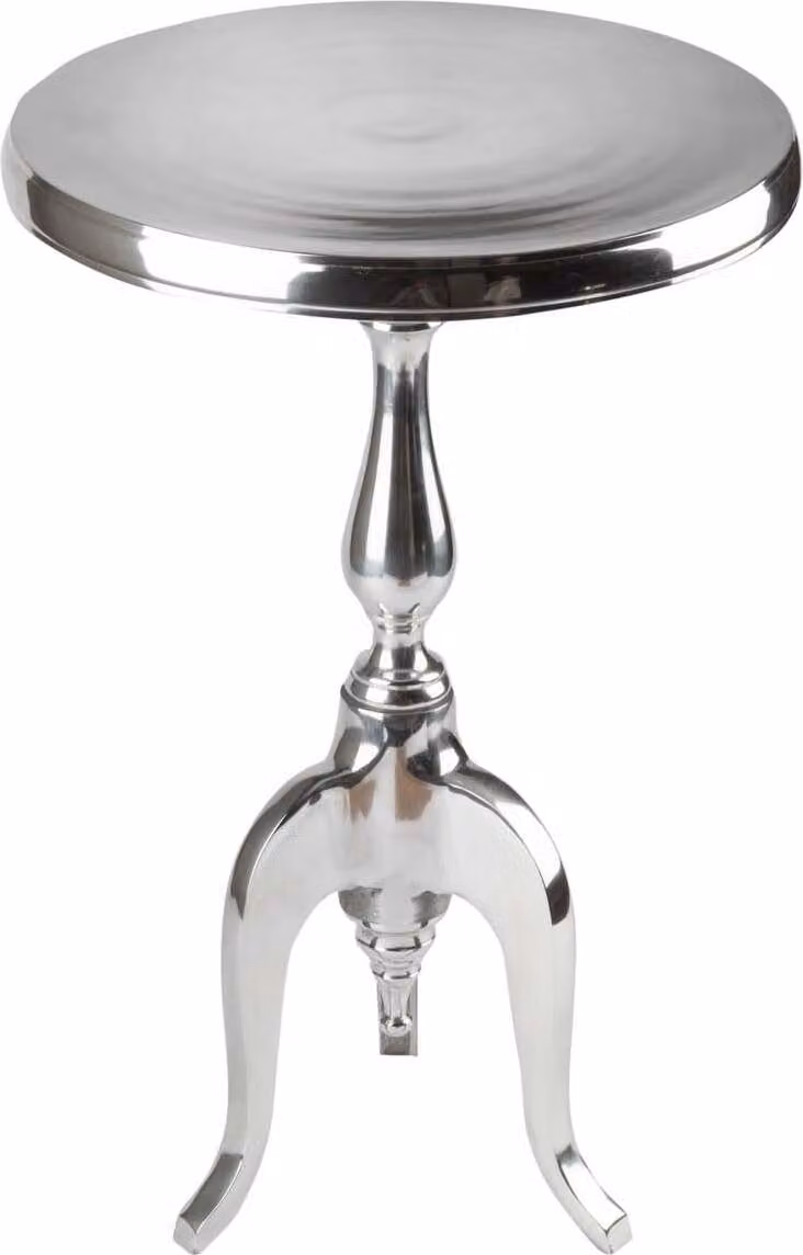 Tavolino da 55 cm, design argento, moderno, per soggiorno - ACQUISTA ORA