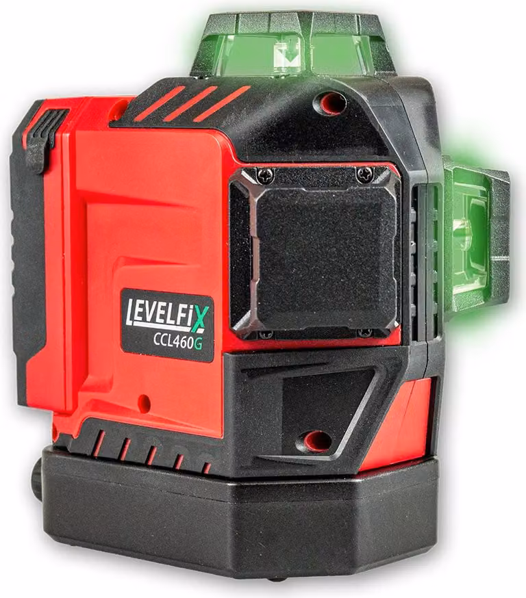 Levelfix CCL460G Laser 3D con linea verde a cono, 3 x 360° - NETIM - 556152