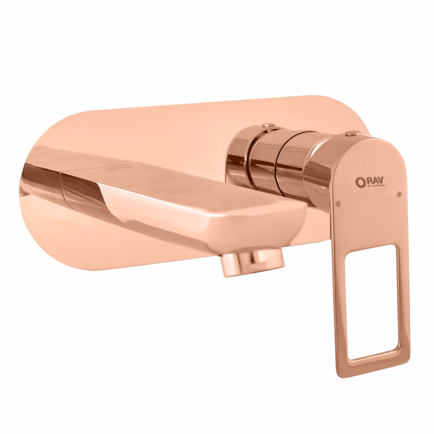 Slezák-RAV Miscelatore da incasso per lavabo NIL - rosa dorato - lucido, Colore: ROSA DORATO - lucido , Finitura superficiale: PVD