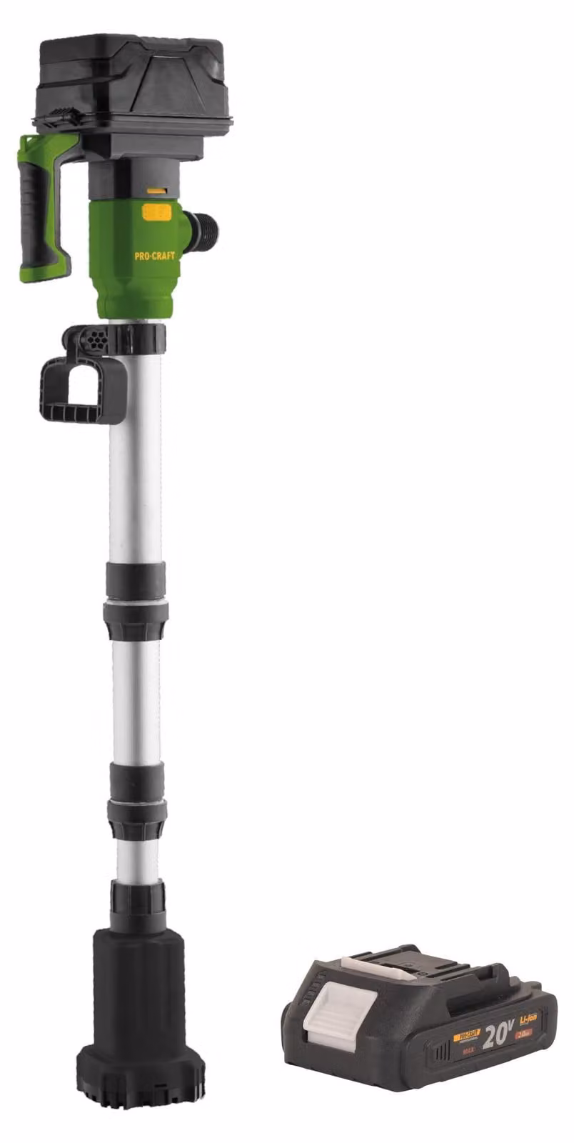 Procraft CPN20bb Pompa sommersa a batteria 20 V 2725 l/h + 1x batteria 2,0 Ah - senza caricabatterie