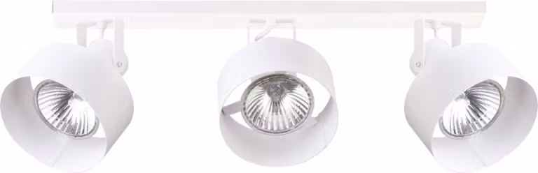 Lampada da soffitto a tre faretti, moderna e decorativa, bianca, 3xE27, 15 W, Rif Plus Sigma Lighting