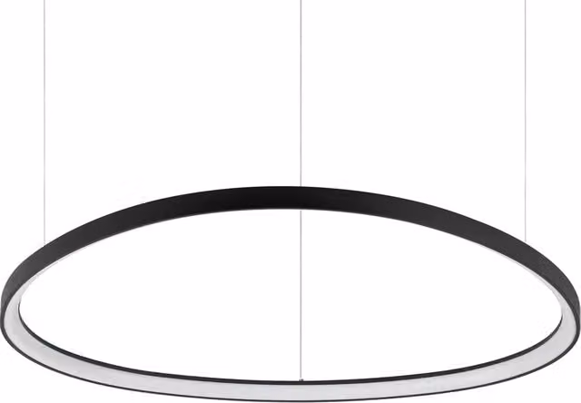 Sospensione Moderna Ideal Lux Gemini LED Nero con Luce Calda 3000K 80W
