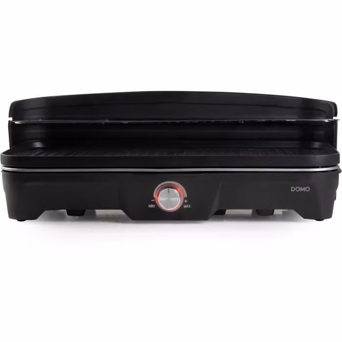 Griglia da tavolo elettrica DOMO DO9260G, 2200 W, superficie di cottura 50 x 25 cm, nera