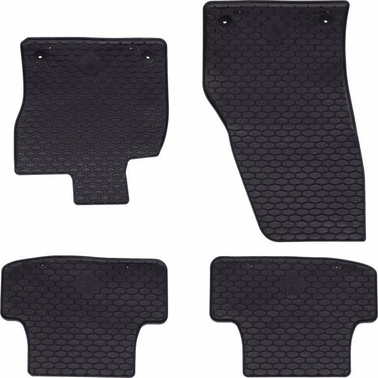 Tappetino per Auto 4 pcs Nero adatto per VW T-ROC 2017- Gomma