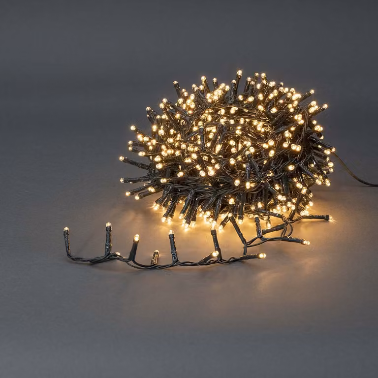 Luci di Natale Nedis - Gruppo compatto - 700 LED - Bianco caldo - 14,00 m - Effetti di luce: 7 - Uso interno ed esterno - Alimentazione a rete
