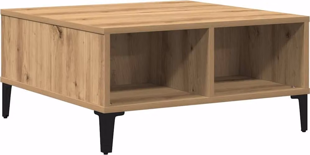 Tavolino da salotto Rovere artigianale 60 x 60 x 30 cm