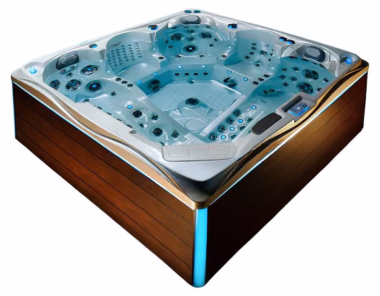 Sprudelbad Whirlwanne Whirlpool Außenwhirlpool Hydromassagewanne 230x230cm