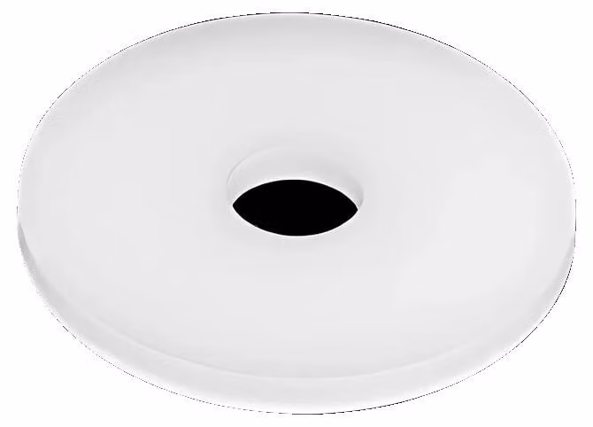 Rondelle, materiale in nylon, conformi alle normative, colore bianco, dimensioni M4x12x1 (confezione da 100 pezzi)