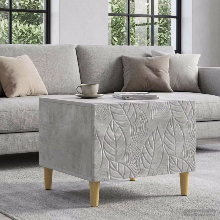 vidaXL Tavolino da salotto moderno rettangolare in composizione grigio L: 50 cm, P: 49 cm, H: 40 cm