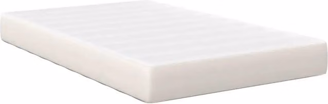 Letto matrimoniale per adulti con materasso a molle pocket in tessuto beige e bianco L/P: 120 x 190 cm