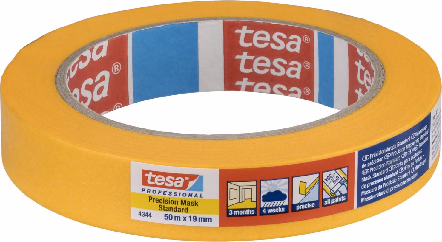 Nastro adesivo Tesa 50m x 10mm Stand.Prec.giallo 04344