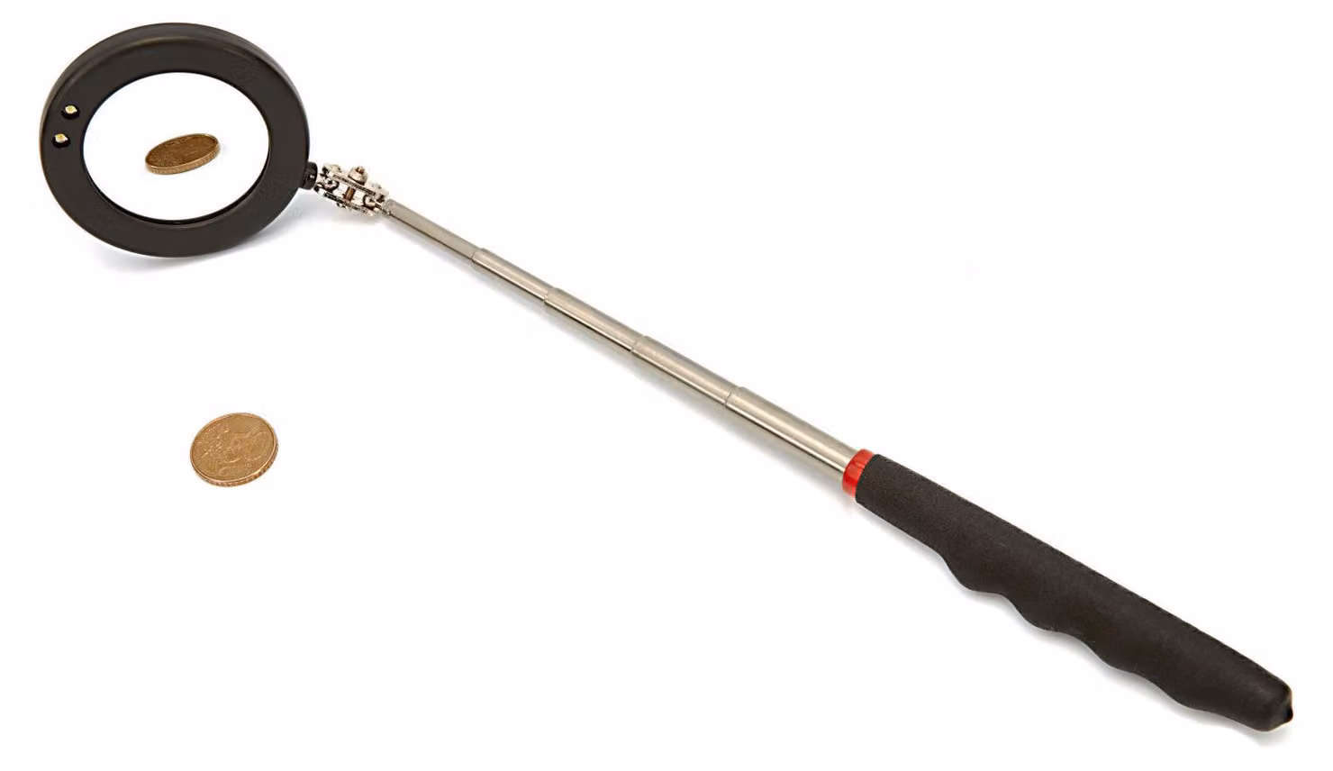 Specchietto telescopico per ispezione automobilistico specchio di ispezione telescopico, rotante, utensile manuale officina a LED