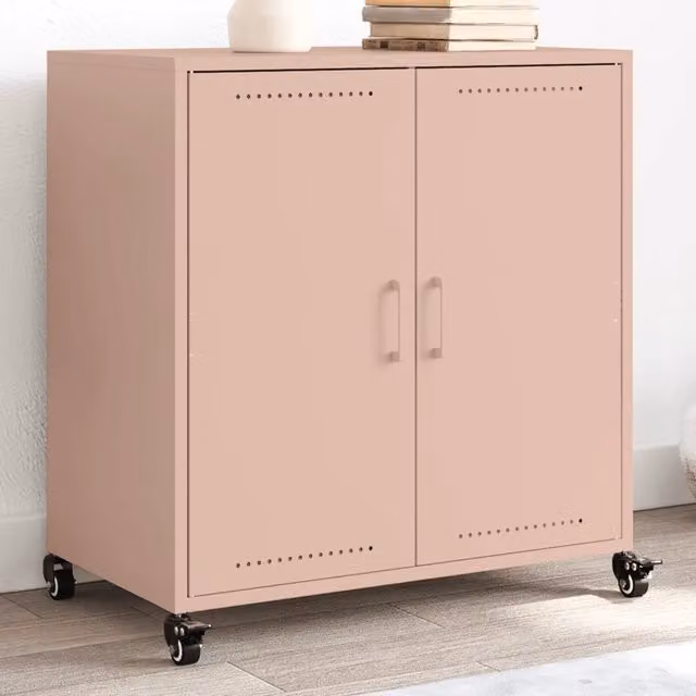 Credenza-Buffet-Armadio da cucina Rosa 68x39x72 cm in Acciaio 905646