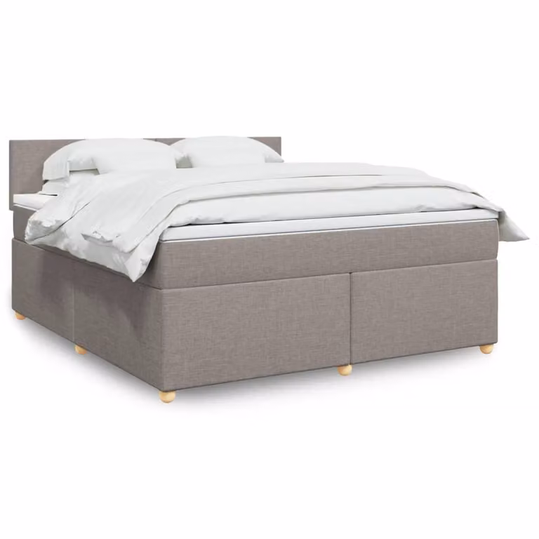 vidaXL Giroletto a Molle con Materasso Ibrido in Tessuto L/P: 180 x 200 cm