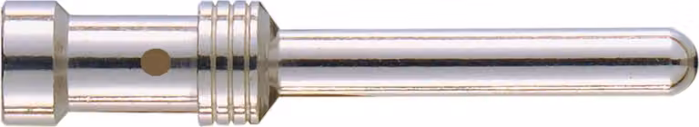 HARTING E-High Temp Contatto a crimpare Perno di contatto (M) 0,75 mm² AWG18 argento, 1 pezzo Materiale lega di rame - 1 pezzo