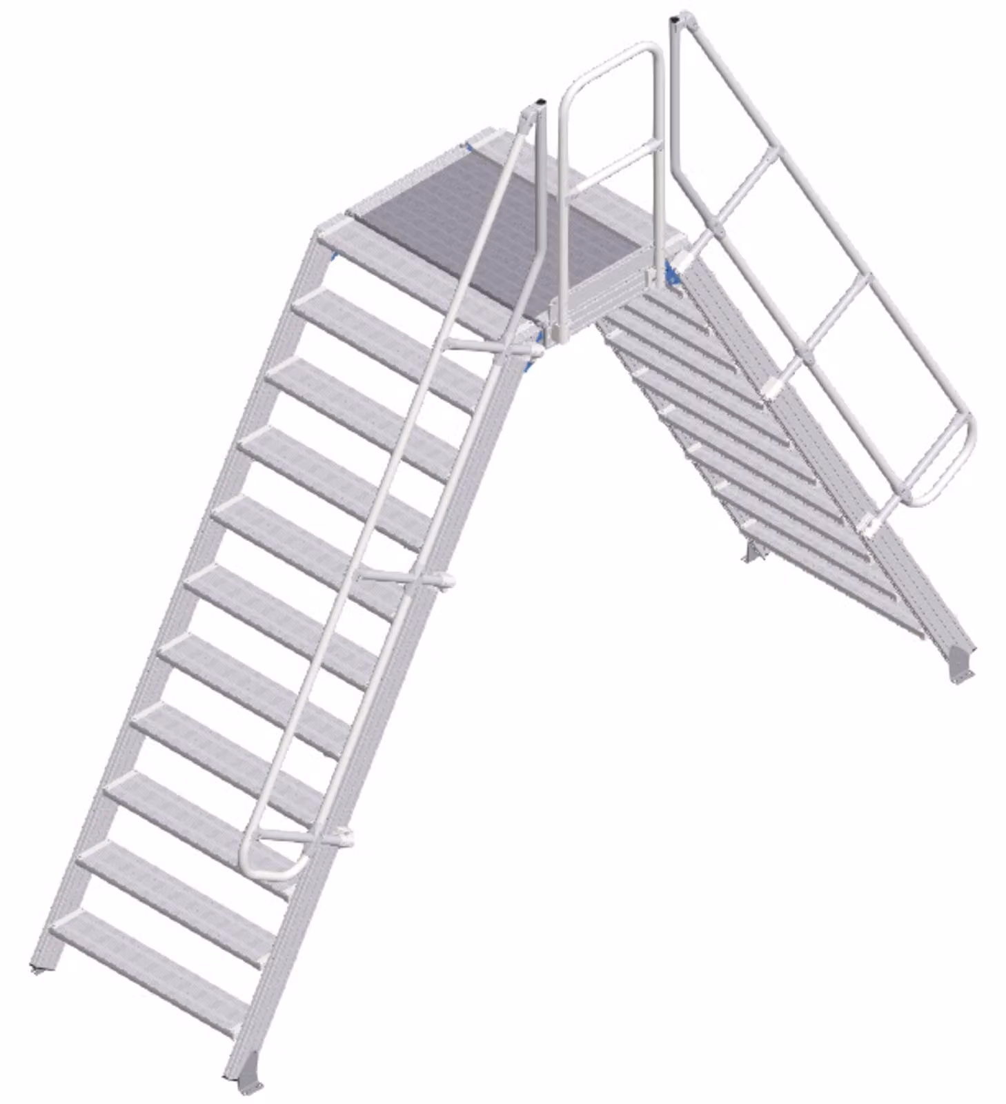 Scala a pioli Zarges 60° - larghezza gradino 1000 mm - 11 gradini
