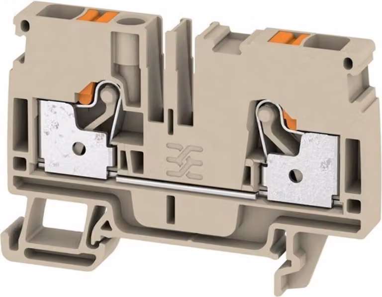 Morsetto passante 0,5-6,0 mm², beige A2C 6