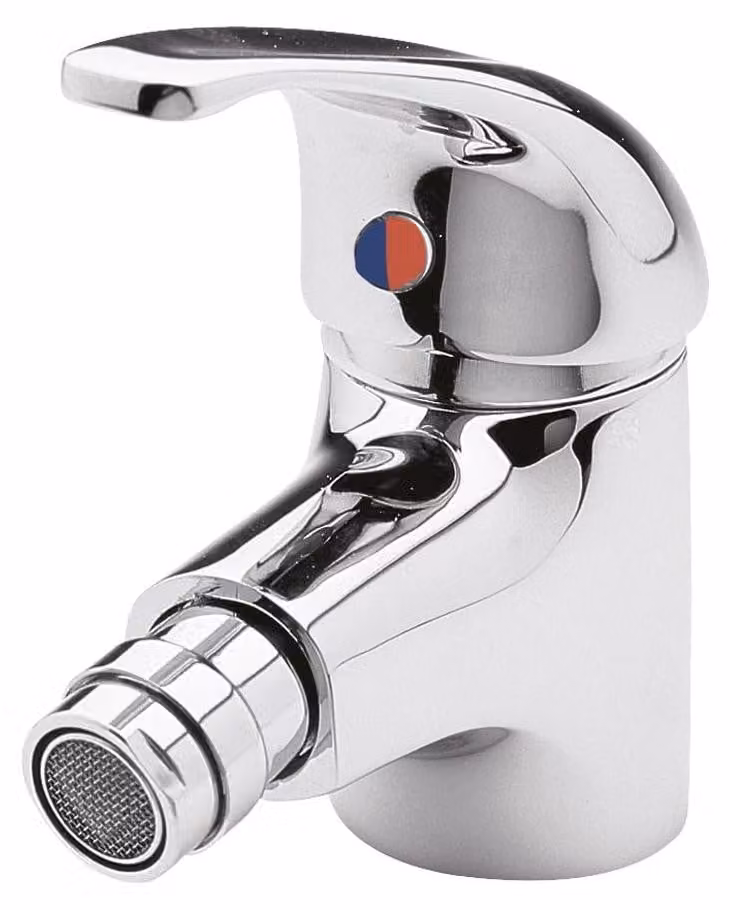 Miscelatore monocomando per bidet, in ottone, con bocchetta orientabile, adatto per lavabi, versatile e flessibile