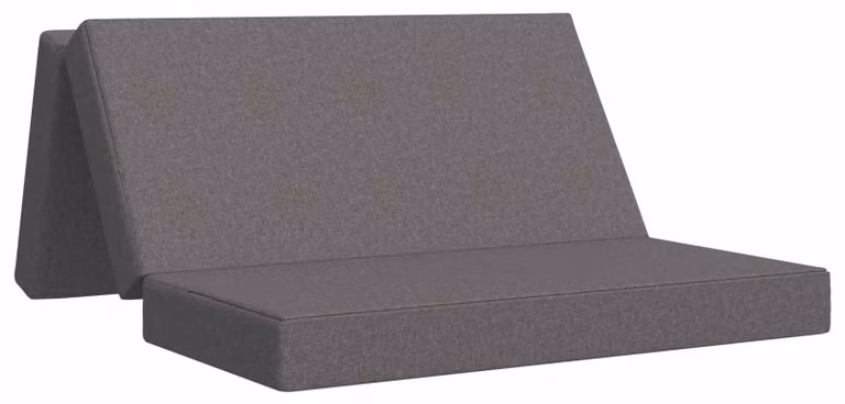 Divano Letto Pieghevole 160 x 67 x 45 cm Grigio Chiaro