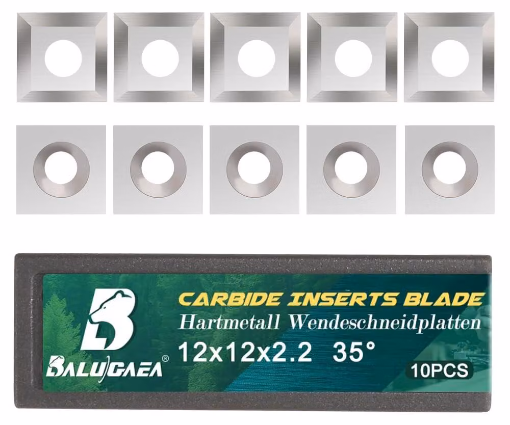SolidKeus - Set di 10 punte da taglio reversibili per lavorazione del legno