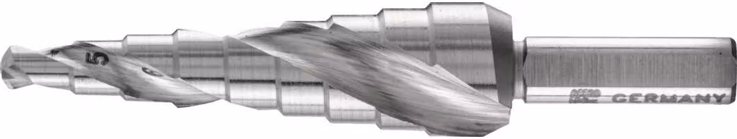 PFERD TOOLES Punta a gradini HSSE Co5 9 gradini Ø 4-12 mm Attacco a 3 superfici Ø 6 mm