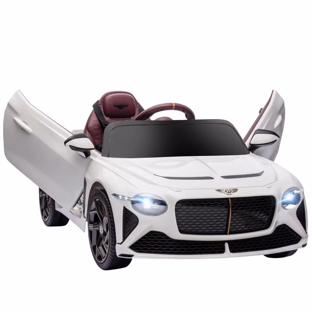 Bentley Bacalar Auto Elettrica per Bambini 3-5 Anni 12V con 2 Motori 25W, Telecomando 2.4G e Sospensioni, Colore Bianco – 2