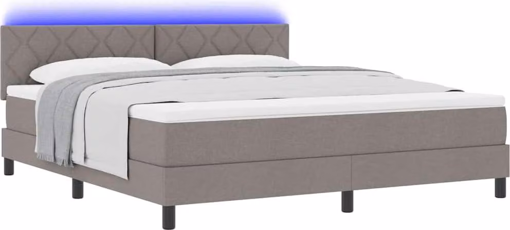 SYFAX™ Letto a molle con materasso con led Talpa 180 x 200 cm Tessuto