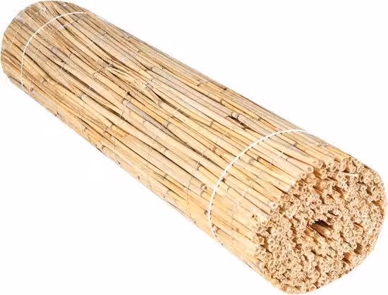 Paravento in vimini e acciaio - Resistente - Di alta qualità - 300x200 cm - Aspetto naturale