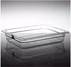 Bacinella per alimenti Cambro Gastronorm Mod. 1/2 Trasparente con coperchio sciolto 3,9 l