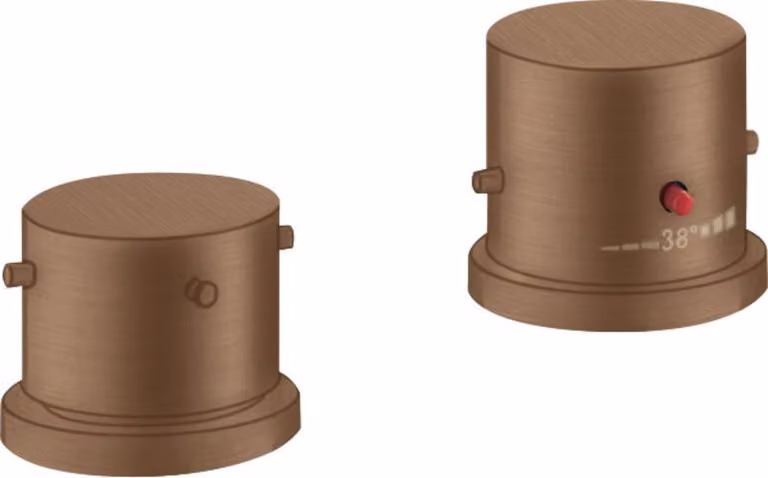 hansgrohe AXOR Starck Thermostat de jante de baignoire 2 trous DN15, 10480310, 10480310