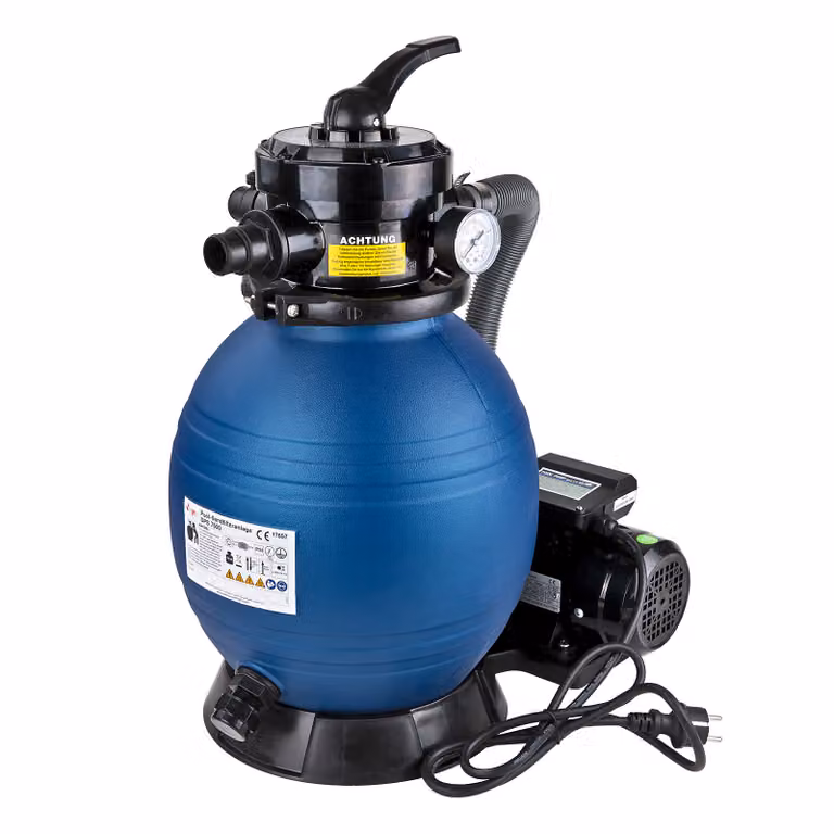 Piscina Piscina - Sistema di filtraggio a sabbia Sistema di filtraggio Filtro Filtro a sabbia 7500 L/ora.
