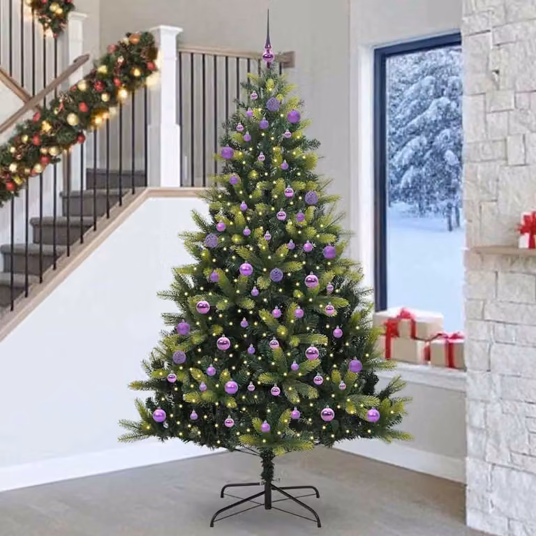 Maison Exclusive - Albero di Natale artificiale pieghevole con 300 LED verde 240 cm