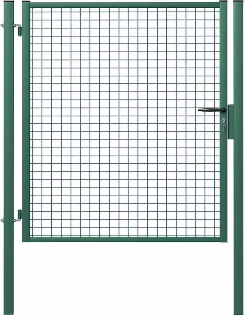 Cancello pedonale a battente FERRO BULLONI Garden in acciaio verde H 175 x L 100 cm