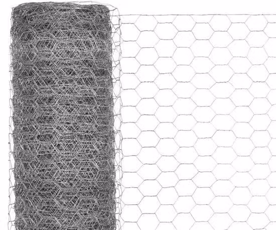 Rotolo di rete metallica per pollai - 25 x 1,2 metri - Rete esagonale zincata - Colore argento - Maglia da 36 mm - Resistente alla ruggine